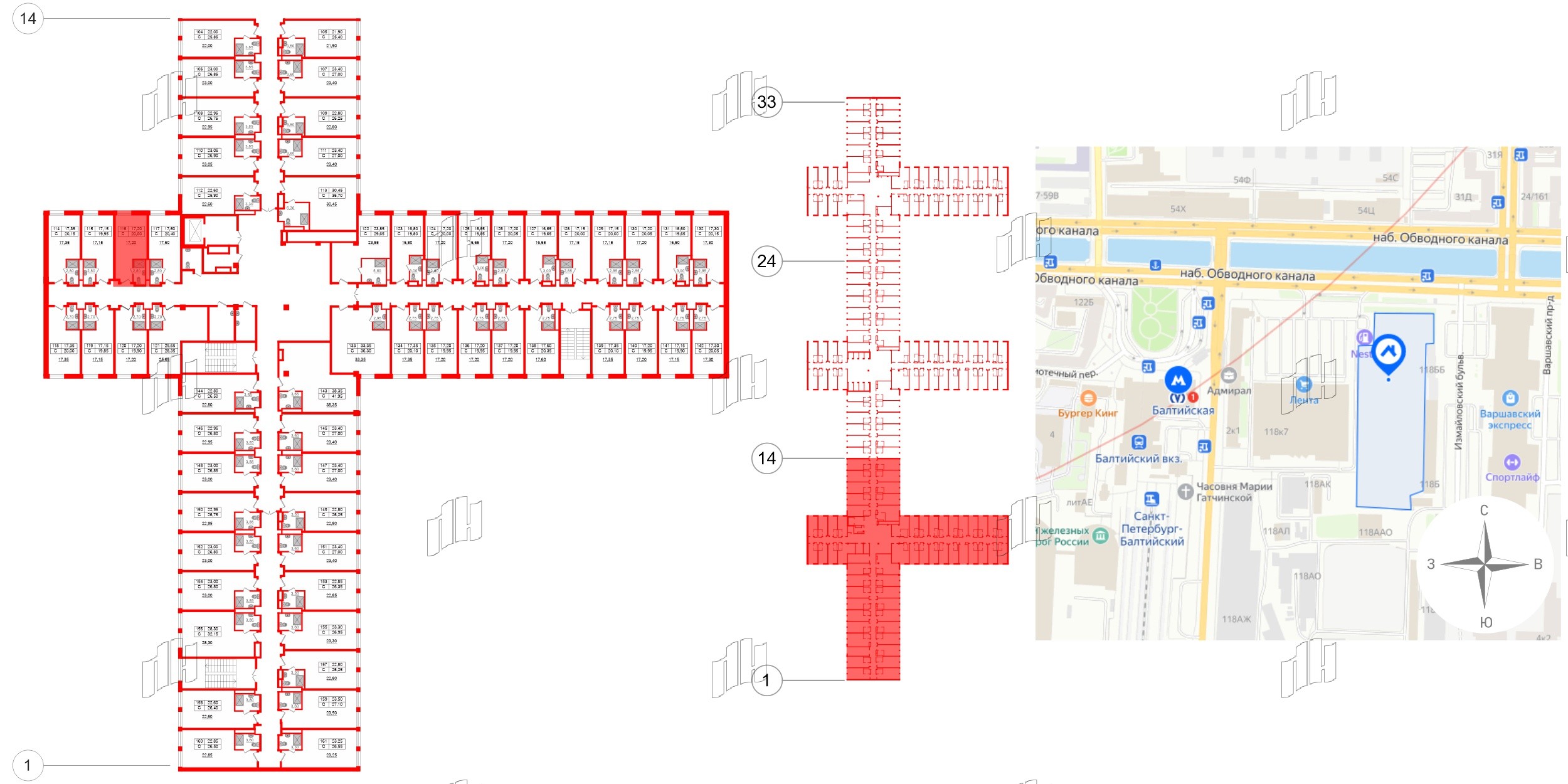 Апартаменты в ЖК Апарт-отель Well , студия, 20.16 м², 4 этаж